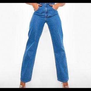 High waisted boyfriend jeans